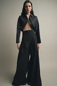 ZW COLLECTION WIDE LEG ULTRA HIGH-WAISTED JEANS