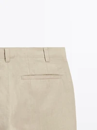 Pantalon total look 100 % lin