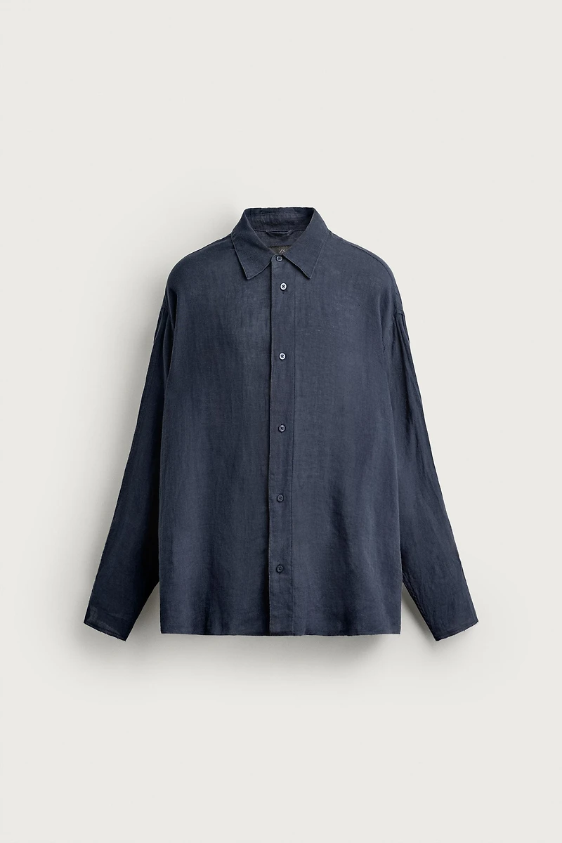 LIGHTWEIGHT 100% LINEN RELAXED FIT SHIRT