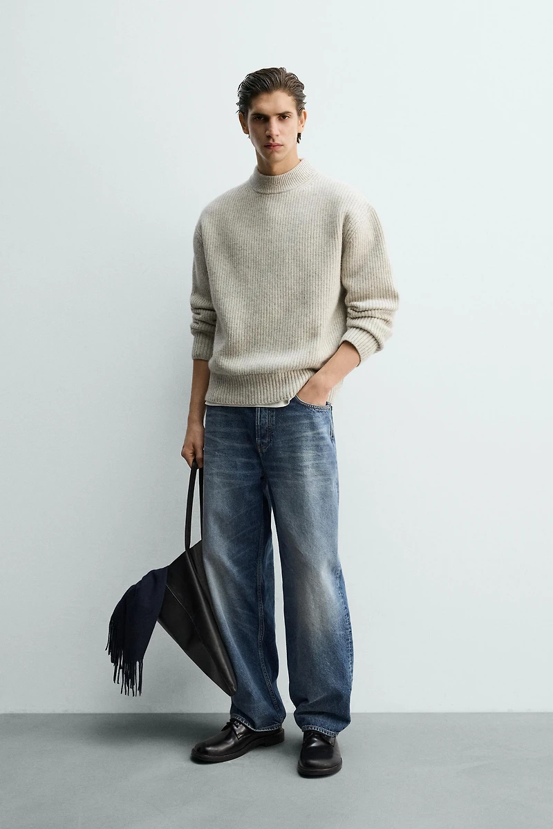 WOOL BLEND TEXTURED JUMPER