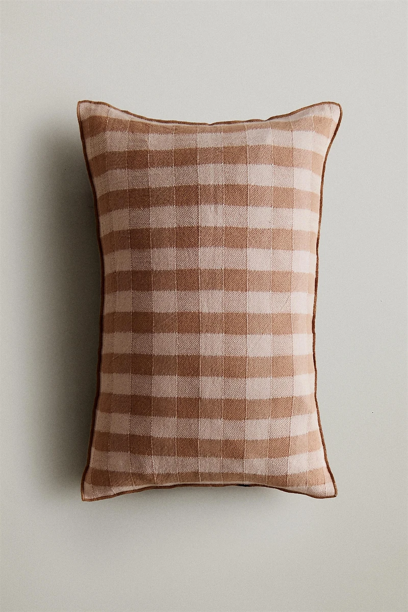 GINGHAM THROW PILLOW COVER