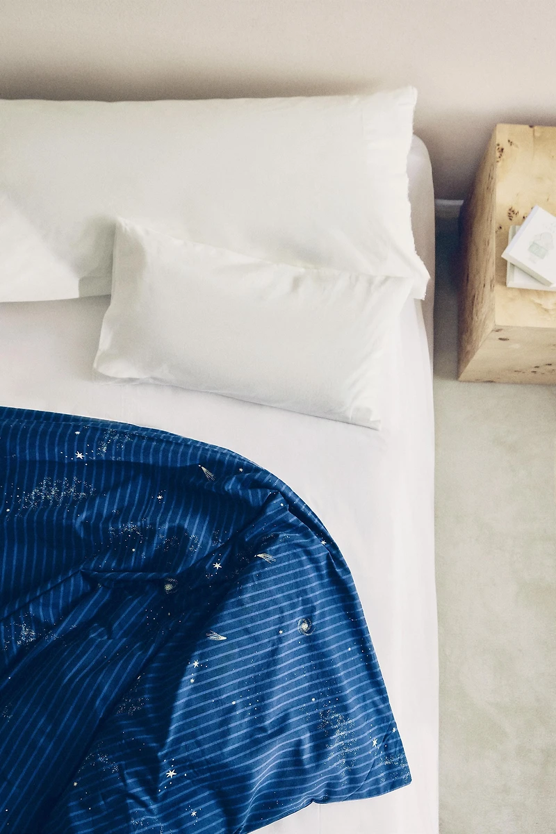 KIDS' SPACE STRIPE DUVET COVER