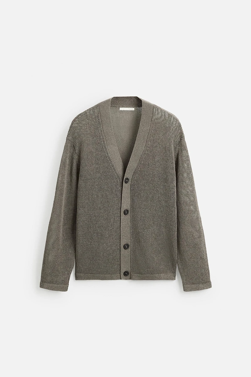 CARDIGAN STRUCTURE AJOURÉE