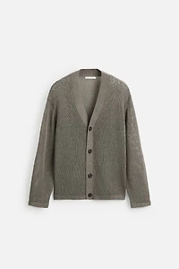 CARDIGAN STRUCTURE AJOURÉE