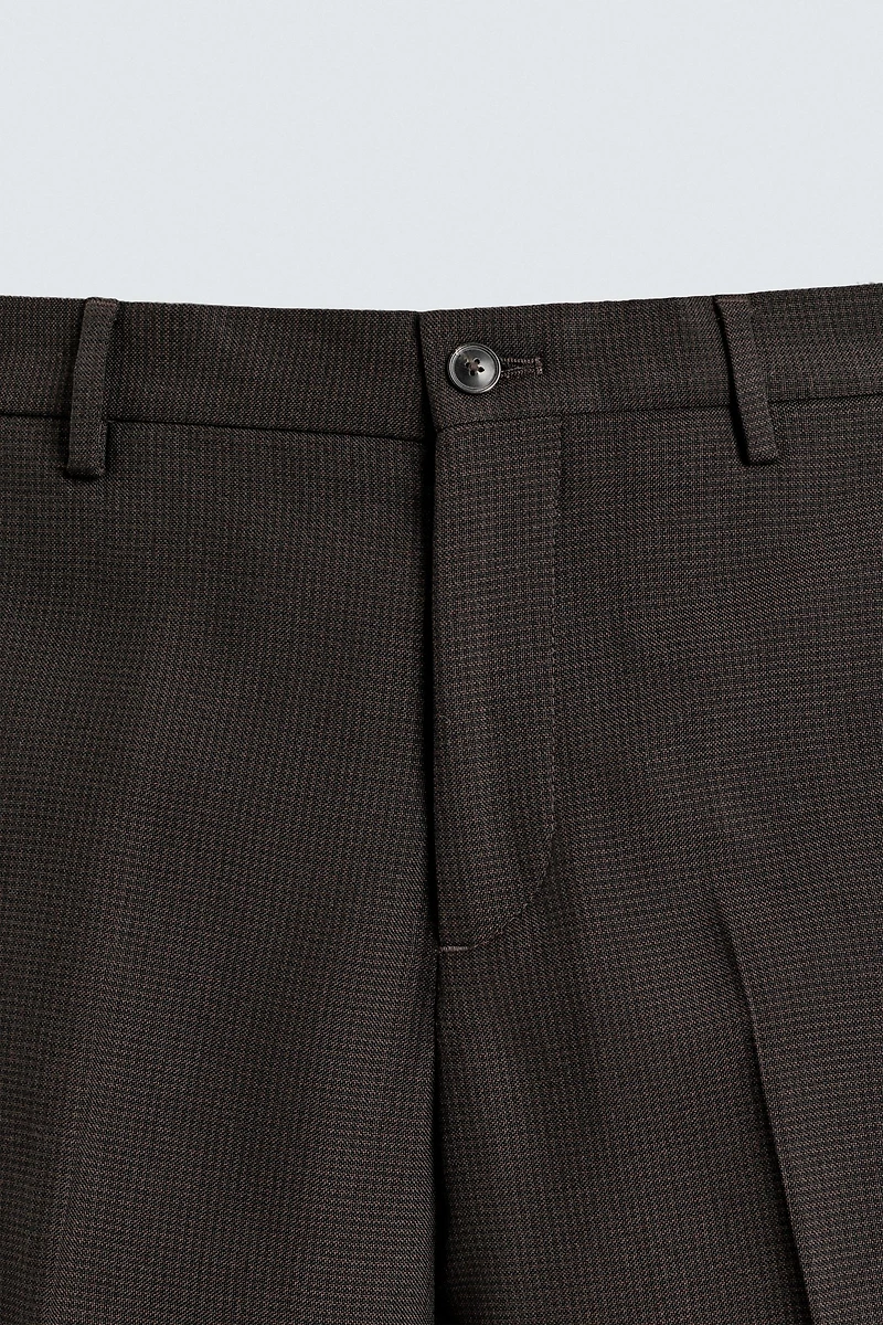 HOUNDSTOOTH SUIT PANTS