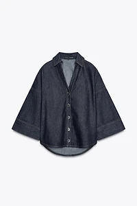CHEMISE EN JEAN Z1975 À MANCHES LARGES