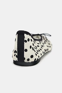 MESH BALLET FLATS WITH BOW