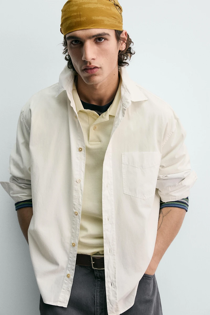 CHEMISE RELAXED FIT EN COTON