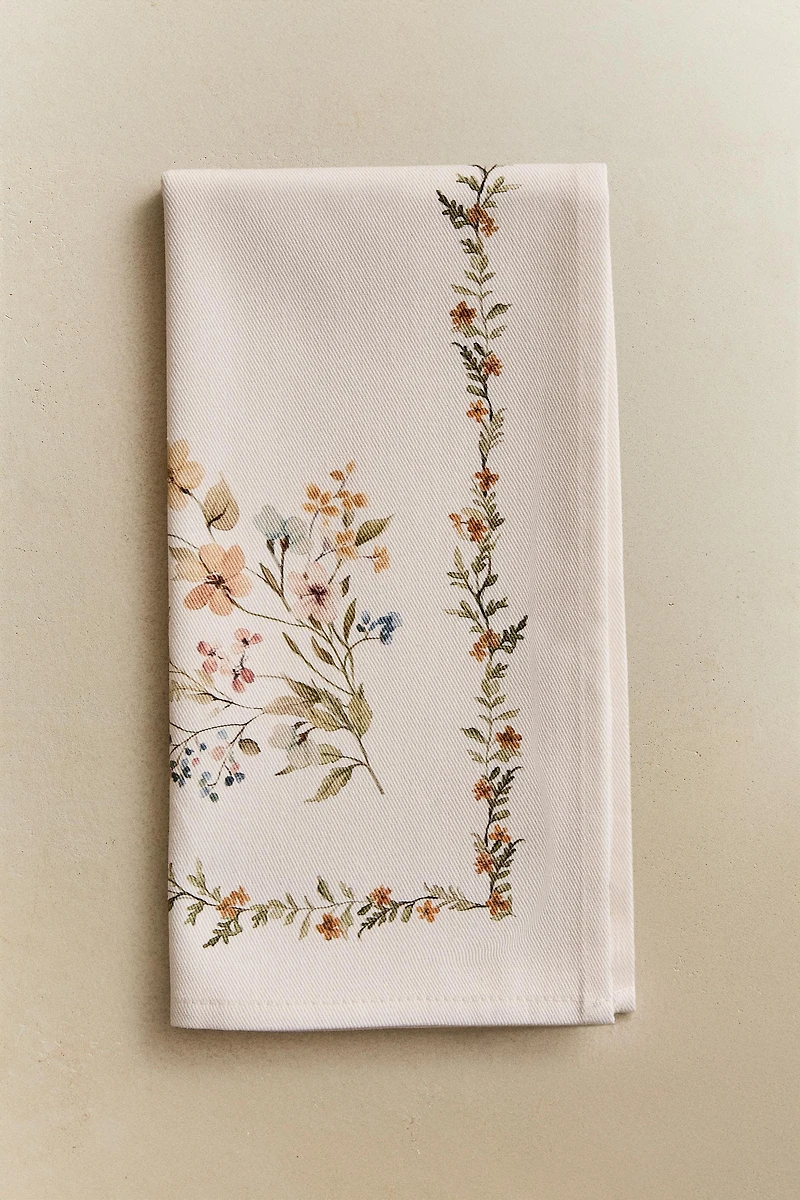 FLORAL PRINT NAPKIN (PACK OF 2)