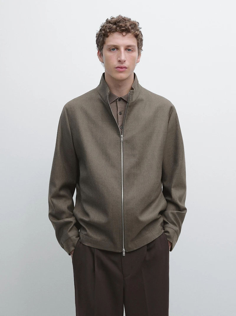 Cool wool blend jacket