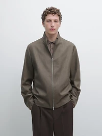 Cool wool blend jacket