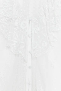 BLOUSE ROMANTIQUE SEMI-TRANSPARENTE