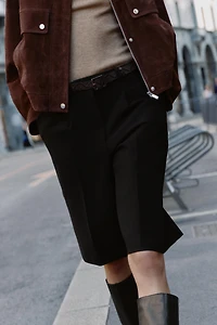 LONG SHORTS WITH BELT
