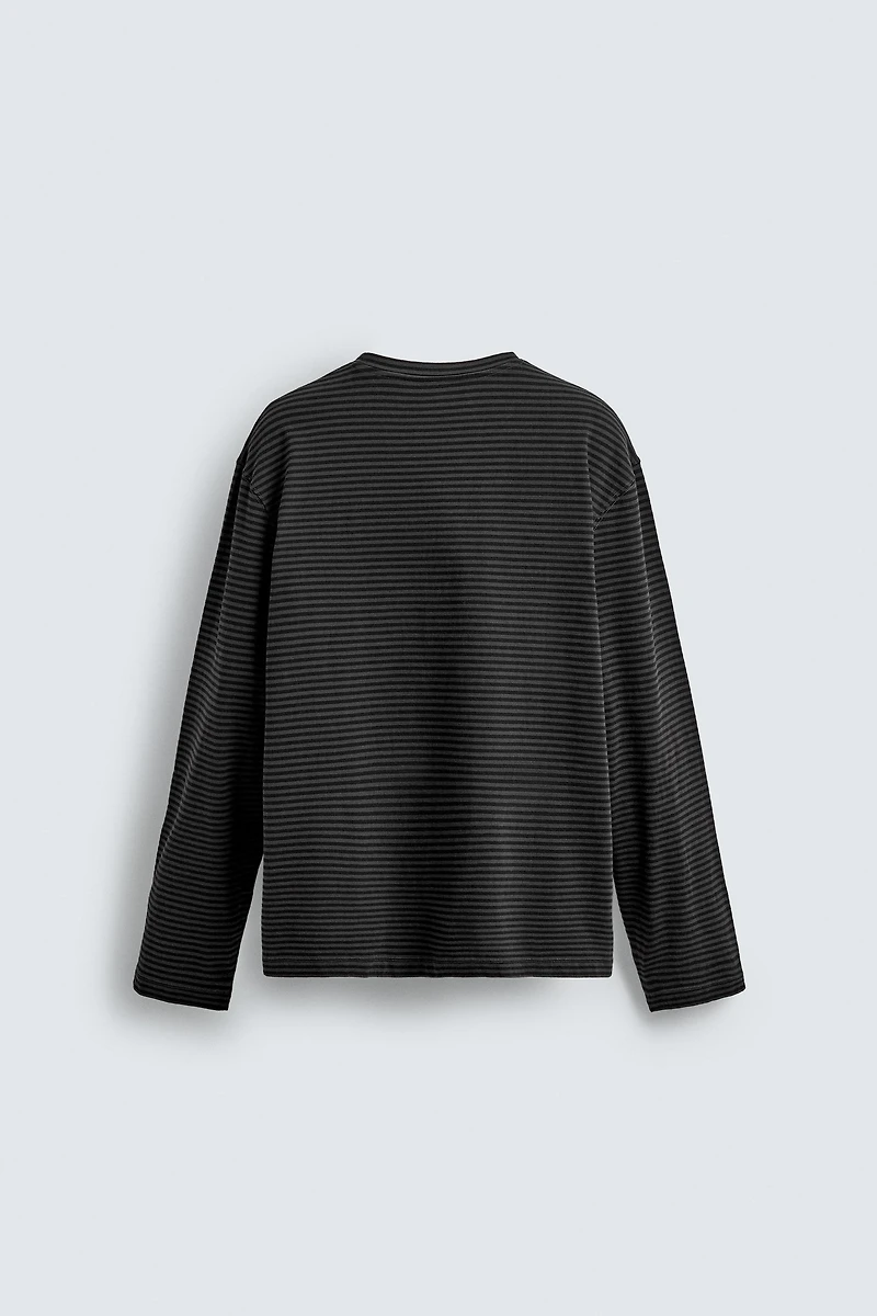 T-SHIRT RAYURES LAVÉES