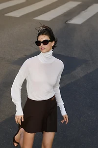 MINI SKIRT WITH BELT LOOP