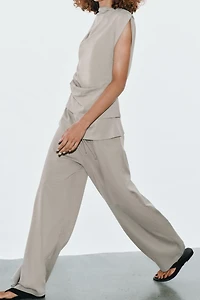 HEAVY COTTON SASH PANTS