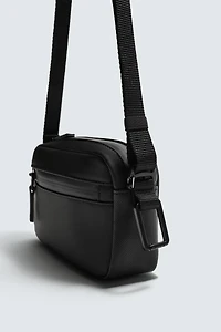 RUBBERIZED TEXTURED CROSSBODY BAG