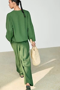 Flowing total look pants