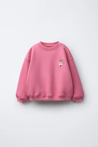 SWEAT BRODÉ CAPYBARA ET CŒUR