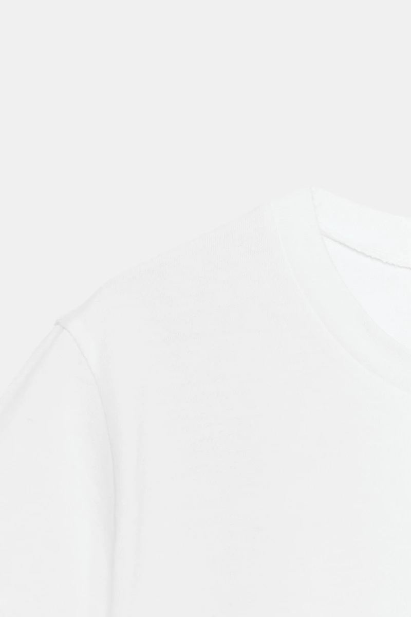 CONTRAST BOW T-SHIRT