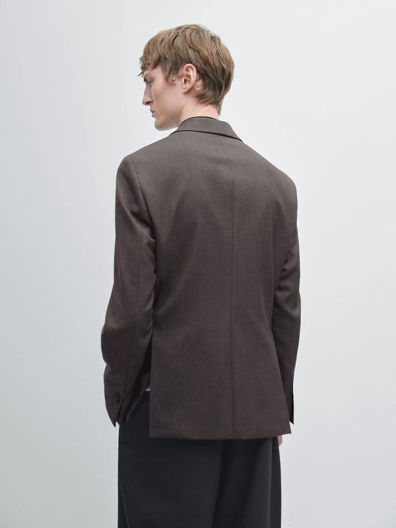 100% wool tailored blazer