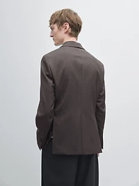 100% wool tailored blazer