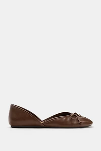 BALLET FLATS WITH BOW DETAIL