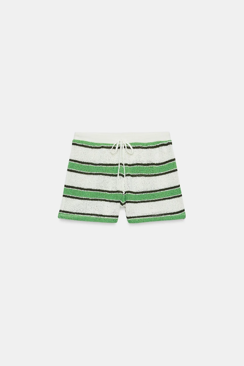 RUSTIC STRIPED SHORTS