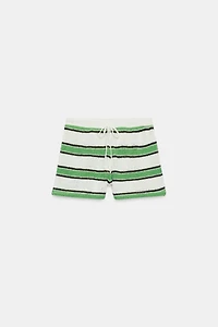 RUSTIC STRIPED SHORTS