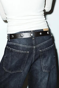 TRF MID-RISE BAGGY BALLOON JEANS