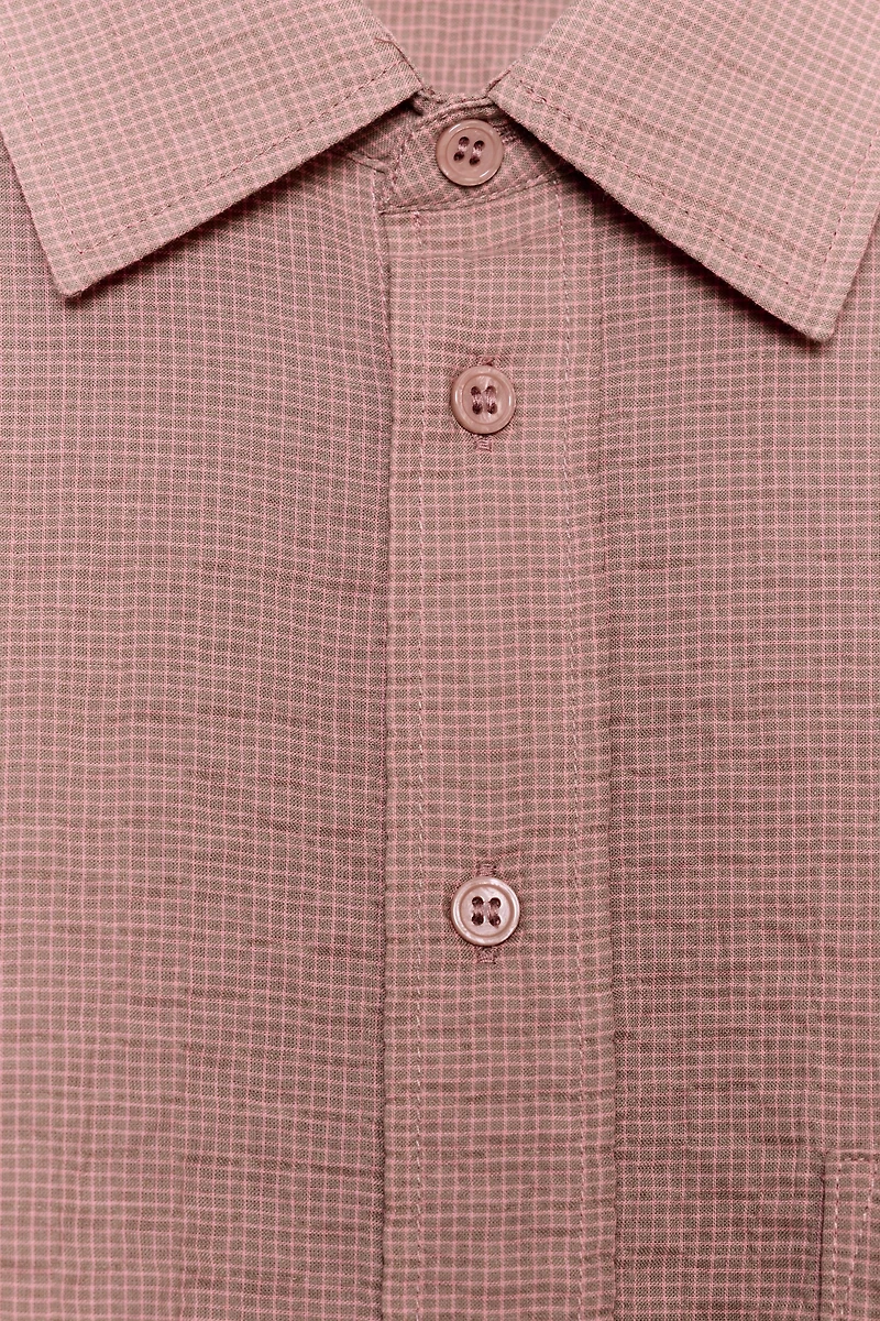 ZW COLLECTION TEXTURED OVERSIZED SHIRT