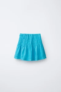 100% LINEN FLOUNCE SKORT
