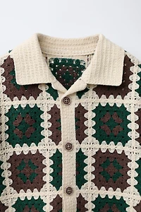 CROCHET KNIT SHIRT