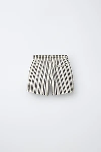 6-14 YEARS/ STRIPED SWIM SHORTS