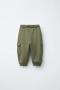 FLEECE CARGO JOGGER PANTS