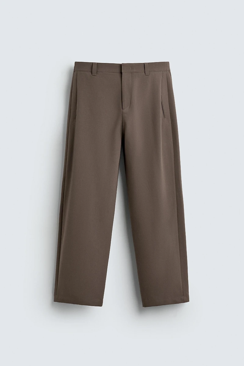 PANTALON PLIS COUPE DÉCONTRACTÉE