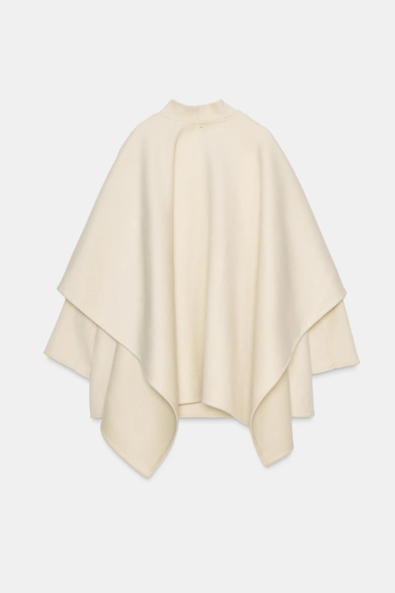 ZW COLLECTION WOOL BLEND CAPE COAT