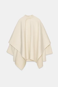 ZW COLLECTION WOOL BLEND CAPE COAT