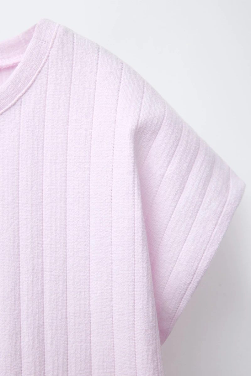 SWISS EMBROIDERY JACQUARD T-SHIRT