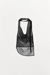TULLE HALTER TOP