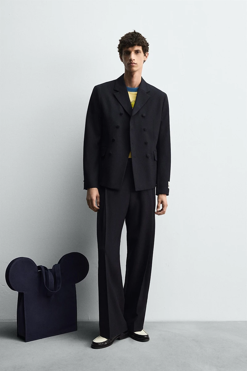 PLEATED SUIT TROUSERS HARRY LAMBERT FOR ZARA X DISNEY