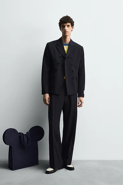 PLEATED SUIT TROUSERS HARRY LAMBERT FOR ZARA X DISNEY