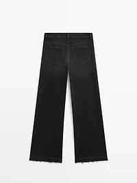 Mid-rise bell bottom jeans