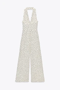 COMBINAISON HALTER À POIS