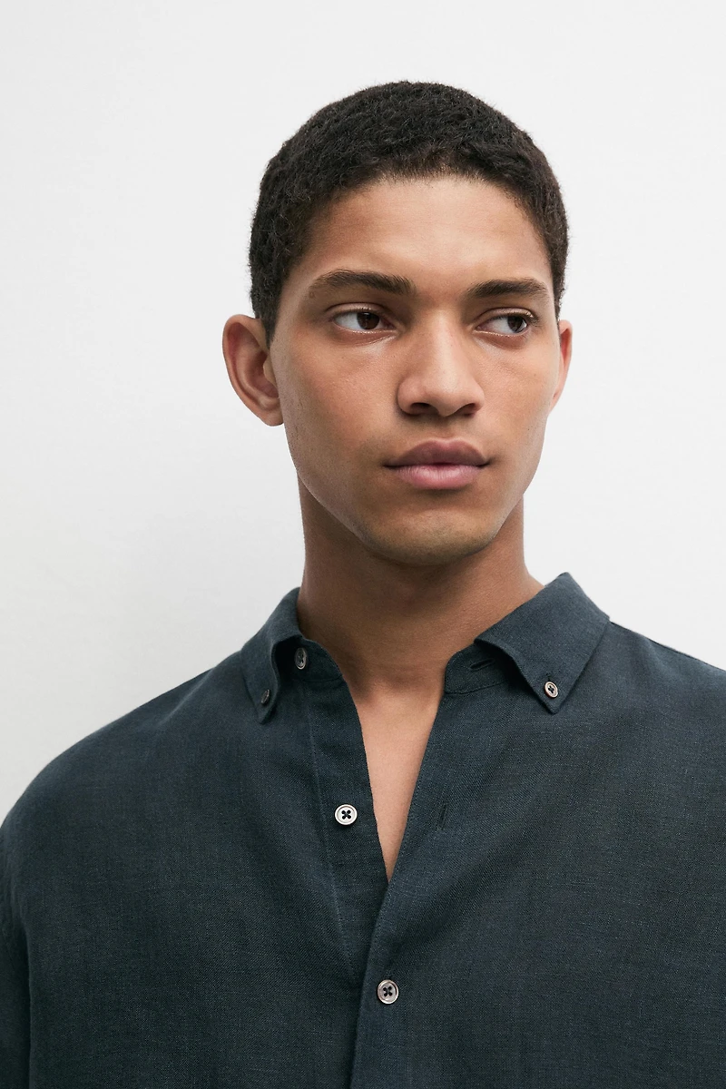 Faded 100% linen shirt