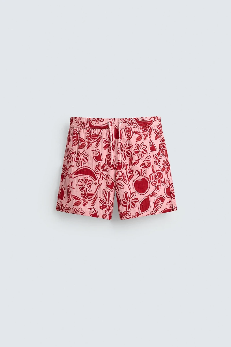 FRUIT PRINT SWIM SHORTS