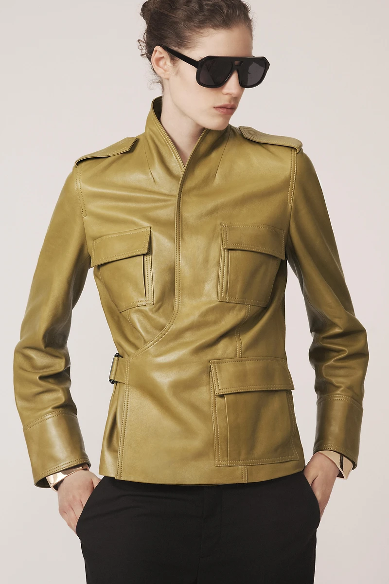 100% LEATHER JACKET - THE ITEM ZARA WOMAN