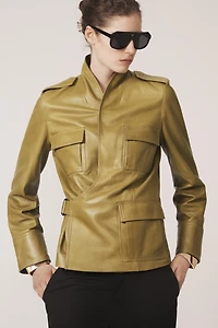 100% LEATHER JACKET - THE ITEM ZARA WOMAN