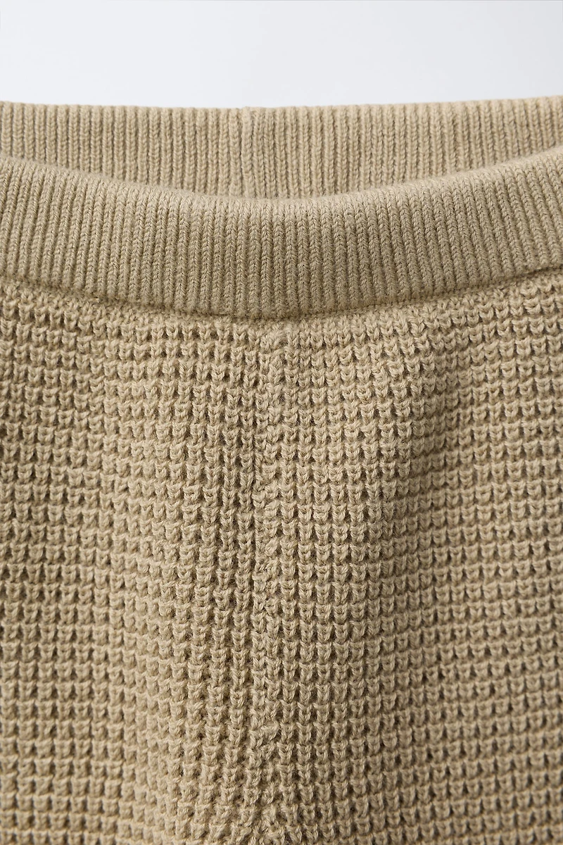 PANTALON WAFFLE À POCHE