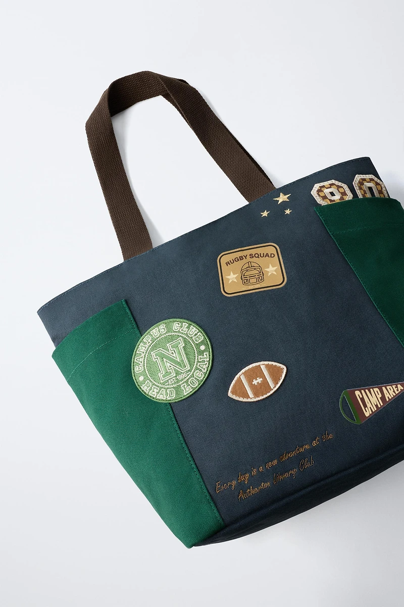 PATCH SHOPPER BAG